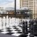 Large life- size chess board located on the roof top